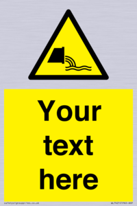 Custom Warning sewage effluent outfall